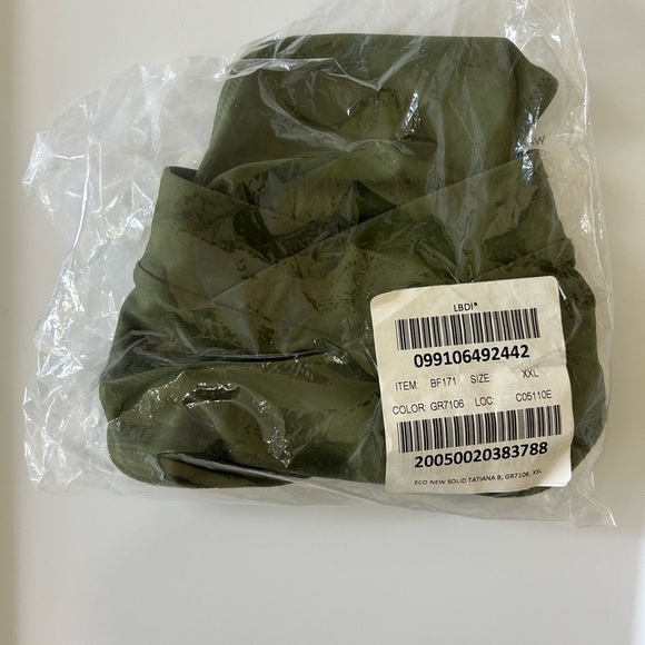 NWT J. Crew Green Cross-Front Cheeky Bikini Bottom - Picture 2 of 4